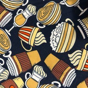 LuLaroe TC 12-18 Leggings Latte deisgn